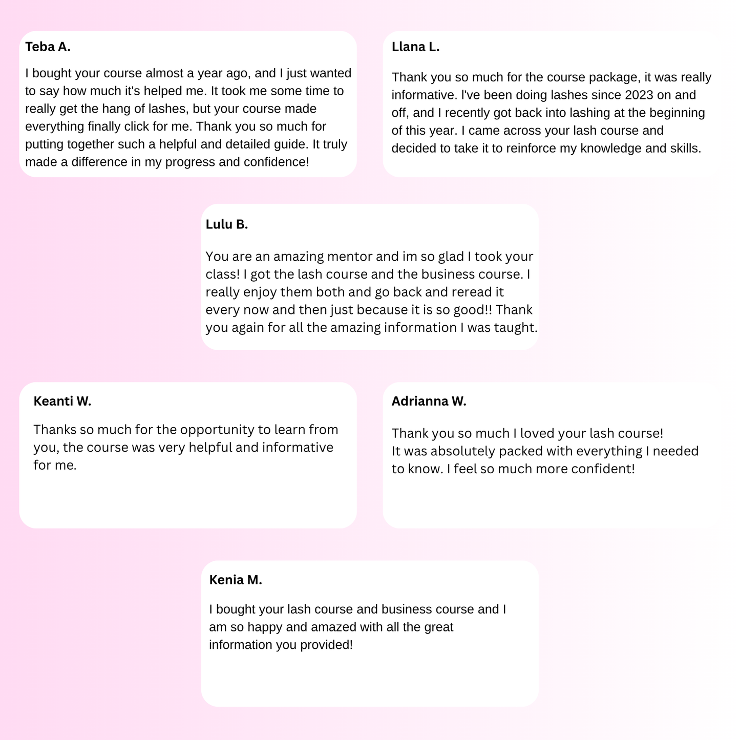 BEGINNER TO ADVANCED LASH COURSE