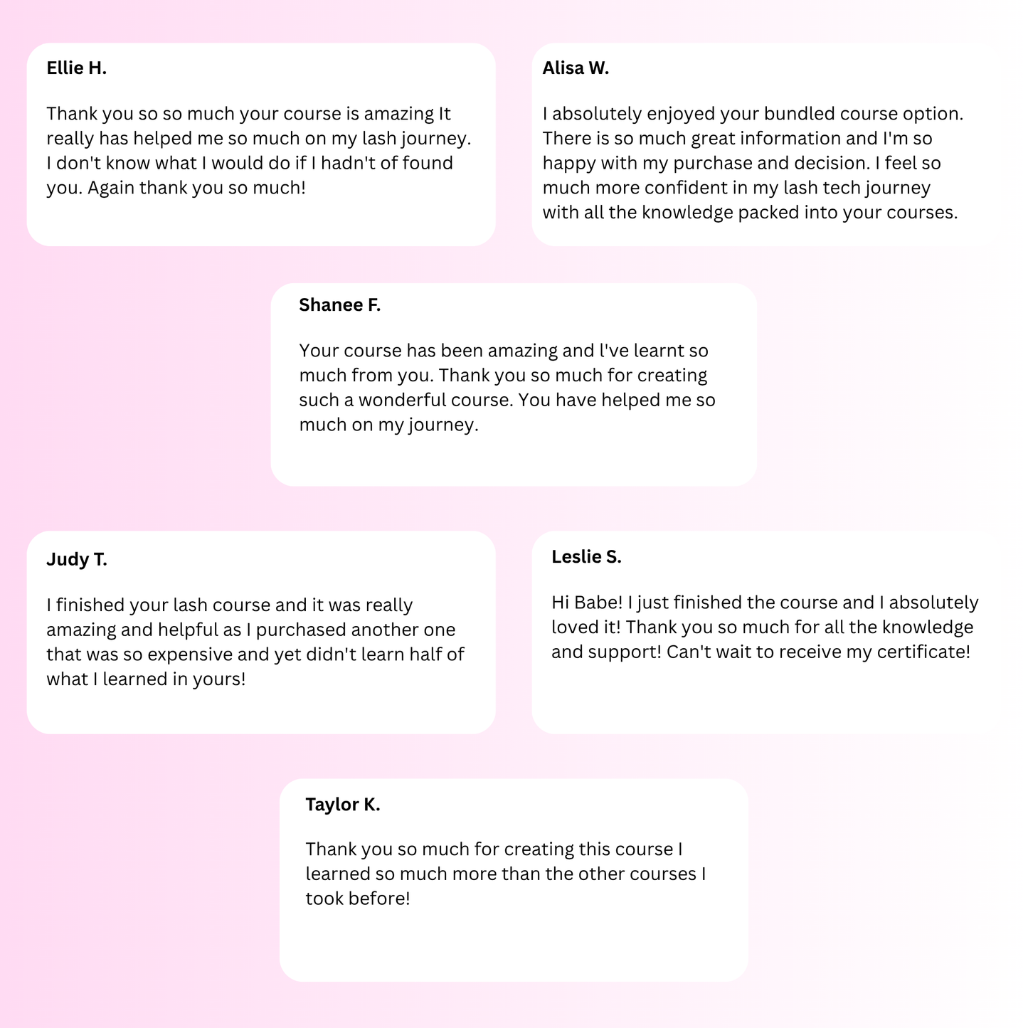 BEGINNER TO ADVANCED LASH COURSE
