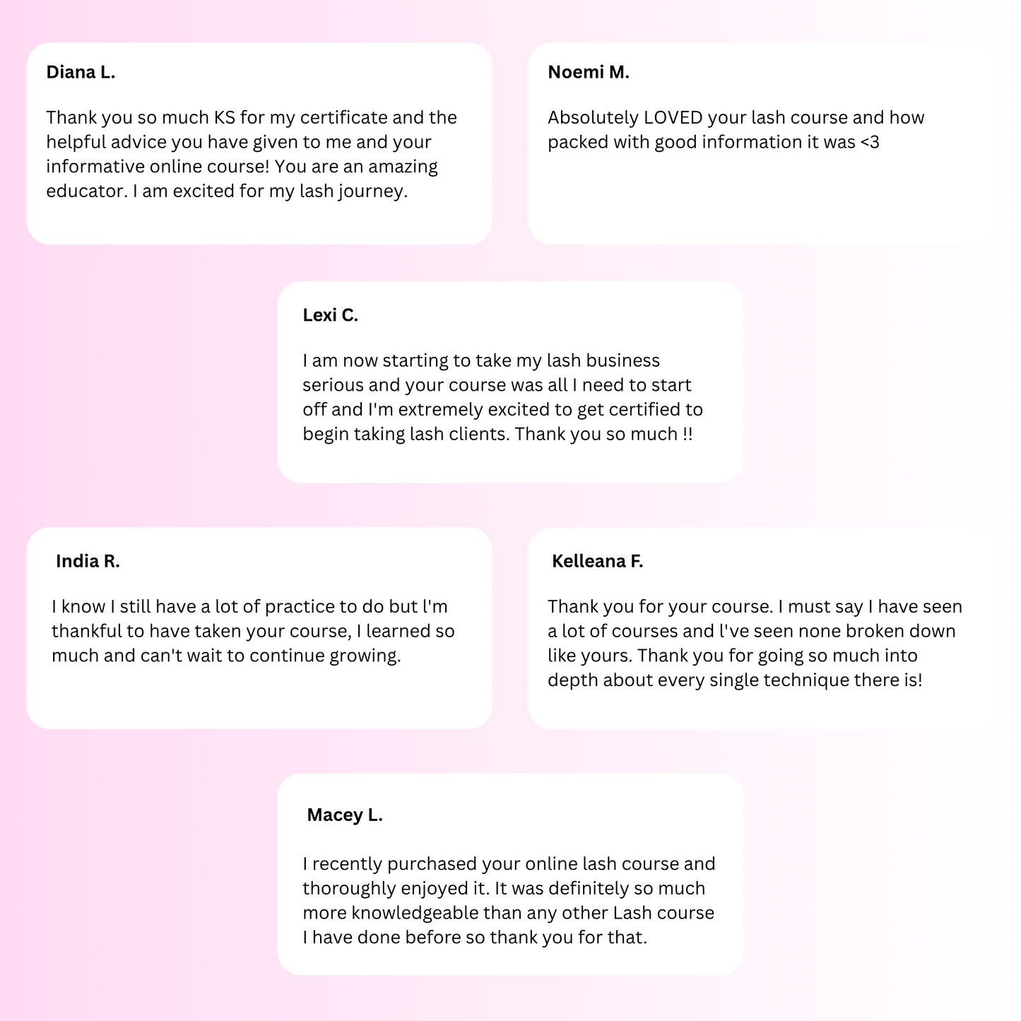 ONLINE LASH COURSE