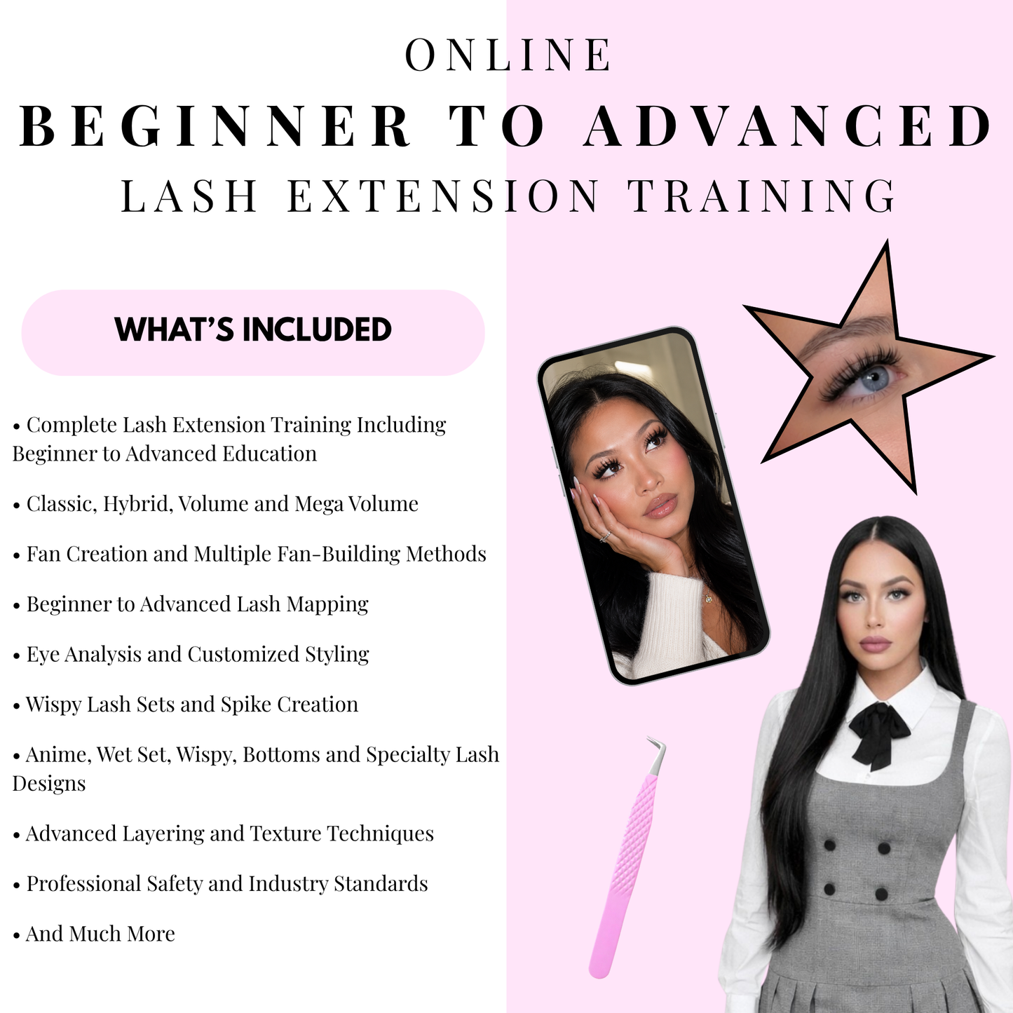 BEGINNER TO ADVANCED LASH COURSE