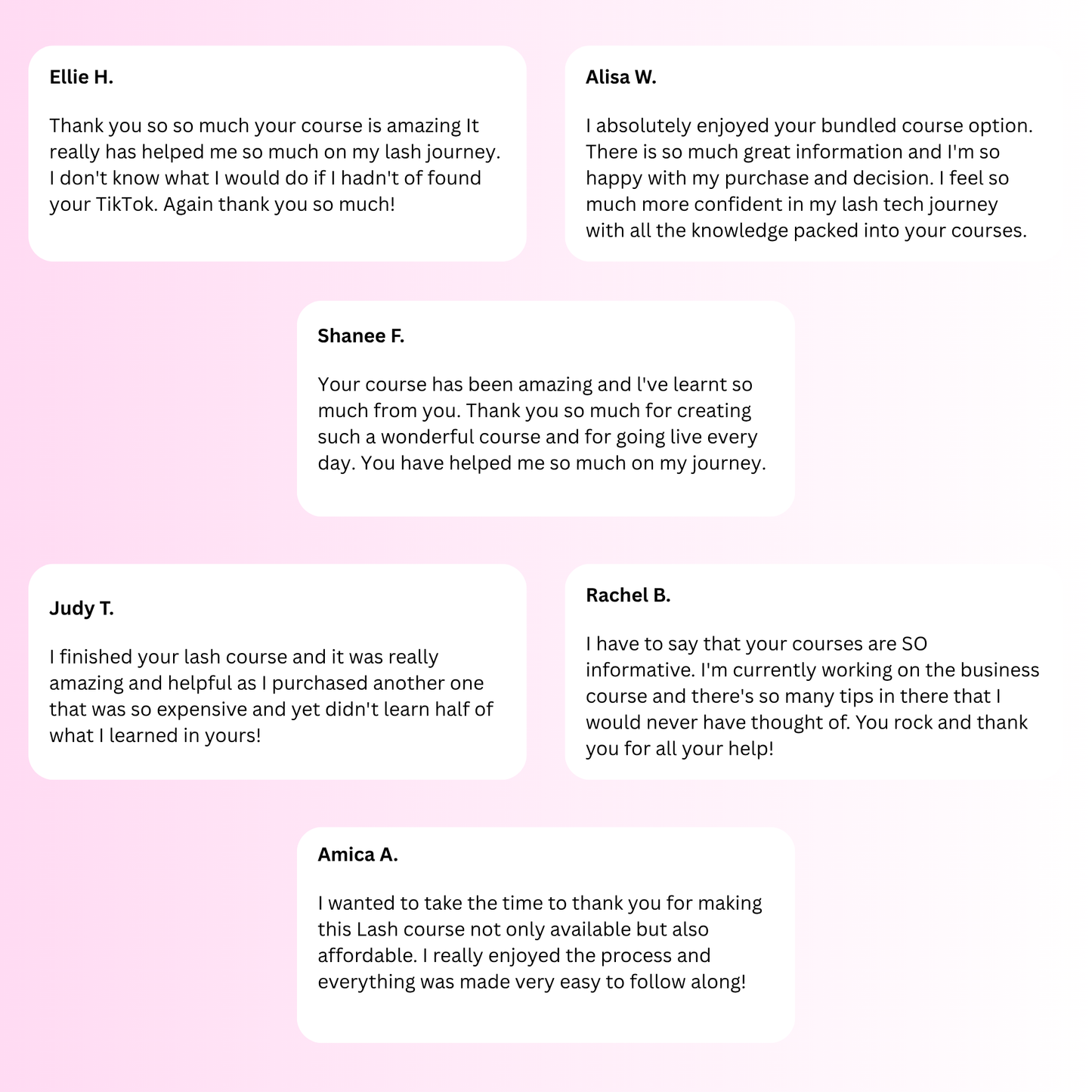 ONLINE LASH COURSE