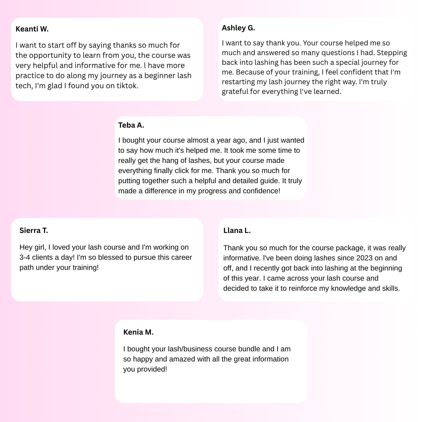 ONLINE LASH COURSE